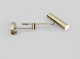 Handmade Brass Swing Arm Wall Lamp, Laurie Contemporary Reading Sconce - thumbnail 1