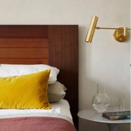 Handmade Brass Swing Arm Wall Lamp, Laurie Contemporary Reading Sconce - thumbnail 3