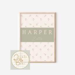 Set Of 3 Personalised Vintage Style Goose & Mouse Prints - Unframed - thumbnail 3