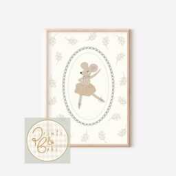 Set Of 3 Personalised Vintage Style Goose & Mouse Prints - Unframed - thumbnail 2