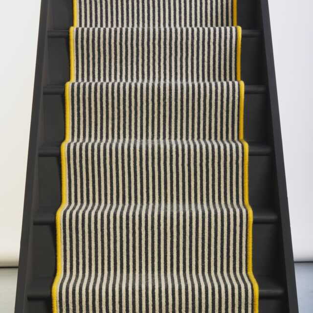 Mayfair Wool Stair Runner Cotton With 100% Yellow Edge - image 1
