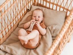 Beige Linen Pillowcase - Pillow Cover With Envelope Closure For Baby, Kids - thumbnail 1
