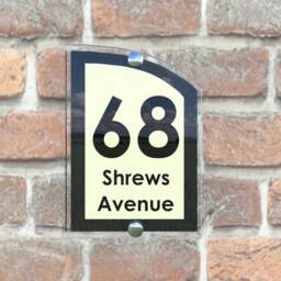 Acrylic & Aluminium Personalised Wall Plaque House Number - Arca5-19Bvp-B-C - thumbnail 3