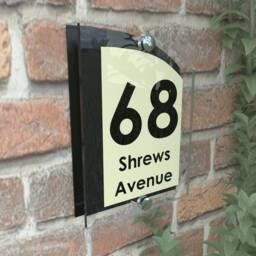 Acrylic & Aluminium Personalised Wall Plaque House Number - Arca5-19Bvp-B-C - thumbnail 2