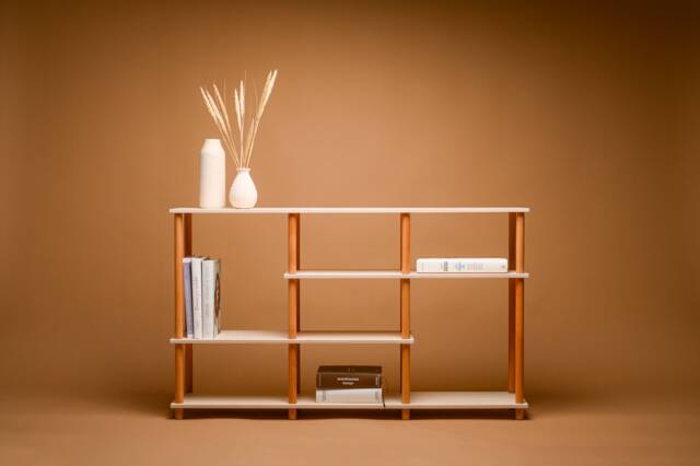 Timeless Mid-Century Modern Bookcase With Contemporary Minimalist Style Functionality. Custom Design Hand-Made Modular Storage Unit - image 1