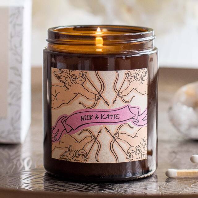 Personalised Valentine's & Galentine's Candle - Thoughtful, Unique, Gift For Girlfriend Wife Boyfriend Husband Fiance - image 1
