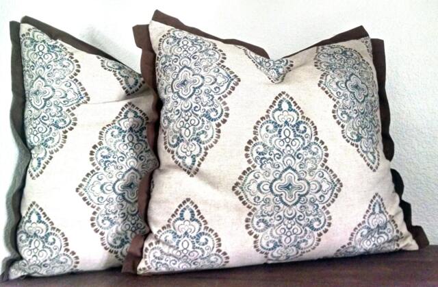 Add Welt, Piping, Trim, Fringe, Tassels, Flange, Jute Braid To Any Size Pillow - image 1