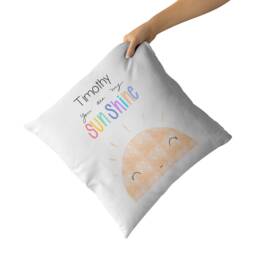 Gift For Children Personalised Cushion You Are My Sunshine Keepsake Girls Boys Custom Pillow Cushions Babies Nursery Decor Girl Boy Bedroom - thumbnail 1