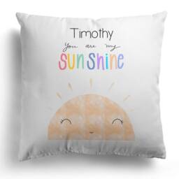 Gift For Children Personalised Cushion You Are My Sunshine Keepsake Girls Boys Custom Pillow Cushions Babies Nursery Decor Girl Boy Bedroom - thumbnail 3