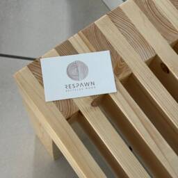 Recycled Solid Wood Entryway Bench - Eco-Friendly & Elegant - thumbnail 3