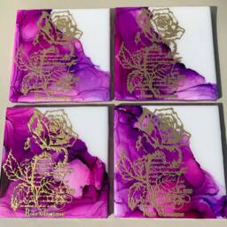 Coaster - Resin On Square Ceramic - thumbnail 2