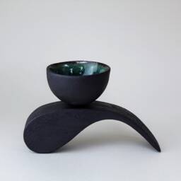Ceramic Zen Sculpture Wabi Sabi Japanese Garden Decor - thumbnail 4