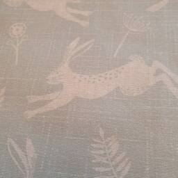 Woodland Hare Blue Cotton Cushion Cover/Pillow Scatter Cushion - thumbnail 3