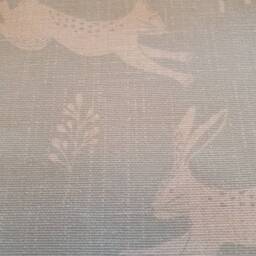 Woodland Hare Blue Cotton Cushion Cover/Pillow Scatter Cushion - thumbnail 2