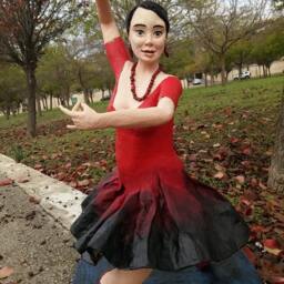 Flamenco Dancer, Paper Mache Sculpture, Home Decor Flamenco Dancer - thumbnail 3
