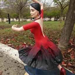 Flamenco Dancer, Paper Mache Sculpture, Home Decor Flamenco Dancer - thumbnail 4