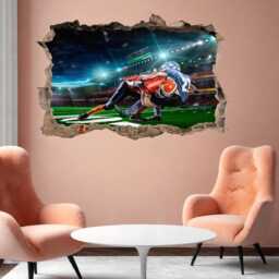 American Football Players Wall Decal Sticker Mural Print Art Home Office Bedroom Decor Sports Bk24 - thumbnail 3