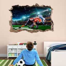 American Football Players Wall Decal Sticker Mural Print Art Home Office Bedroom Decor Sports Bk24 - thumbnail 1