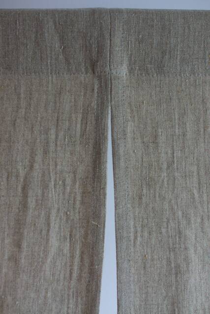 Japanese Linen Noren Curtain, Rustic Doorway Panel - image 1