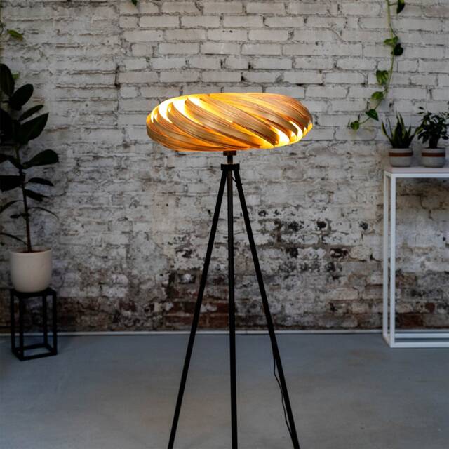 standing Lamp Made Of Olive Ash Wood, Handmade Design Lamp - image 1