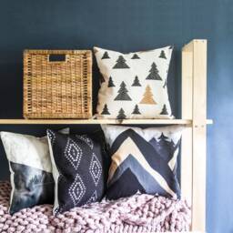 Aztec Linen Throw Pillow Cover Boho Decorative Cushion - 45x45cm - thumbnail 3
