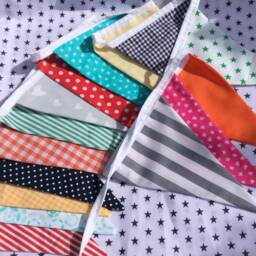 14 Flag Rainbow Flag Bunting/Fabric Garland Banner, Garden Parties, Birthday Photo Prop - thumbnail 3