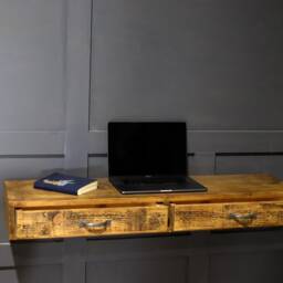 Rustic Floating Desk - Dressing Table With 2 Draws - thumbnail 4