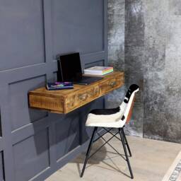 Rustic Floating Desk - Dressing Table With 2 Draws - thumbnail 2