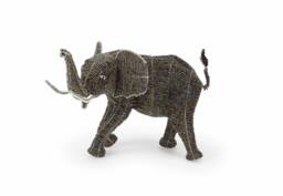 Elephant From The Wild At Art Limited Edition Collection. Handcrafted Bead-And-Wire African Animal Figurine