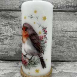 Robin Candle, Memorial Robins Appear When Loved Ones Are Near, Gift - thumbnail 4