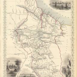 1851 British Guayana Guiana Map Old Of Style Giant Wall Map, Housewarming Gift Idea Costal Art Print - thumbnail 3