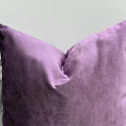 Iridescent Purple Velvet Pillowcase With Silver Tassels, Decorative Sofa Pillow Cases, Throw Pillow, Solid Cover, Modern - thumbnail 2