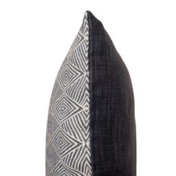 Blue Diamonds, Solid Linen Accent Pillow - thumbnail 2