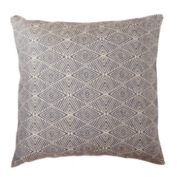 Blue Diamonds, Solid Linen Accent Pillow - thumbnail 3