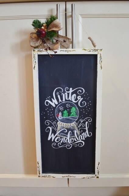 Farmhouse Christmas Decor For Hand Painted Wooden Sign Decoration - image 1