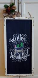 Farmhouse Christmas Decor For Hand Painted Wooden Sign Decoration - thumbnail 3