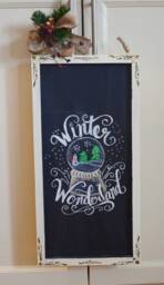 Farmhouse Christmas Decor For Hand Painted Wooden Sign Decoration - thumbnail 2