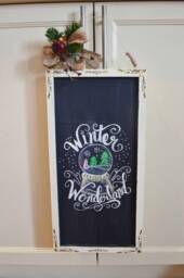 Farmhouse Christmas Decor For Hand Painted Wooden Sign Decoration - thumbnail 1