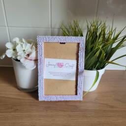 Pastel Coloured Evil Eye Fimo Slice Photo Frame 4 X 6 Inches - thumbnail 2
