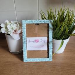Pastel Coloured Evil Eye Fimo Slice Photo Frame 4 X 6 Inches - thumbnail 3