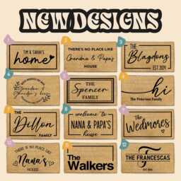 Family Name Door Mat, Welcome Last Gift, Personalized Doormat, Custom Gifts, Home Decor Gift - thumbnail 2