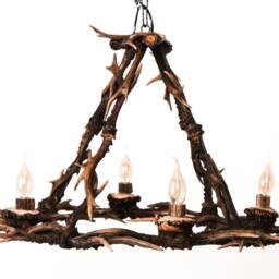 Real Farmhouse Antler Chandelier For 4 Lights - thumbnail 2