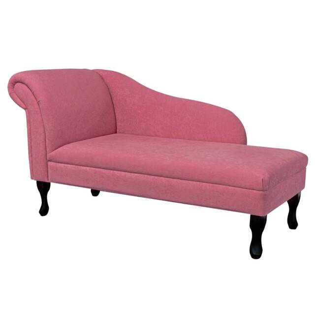 Handmade Plush Flamingo Pink Chaise Longue - Queen Anne Legs - image 1