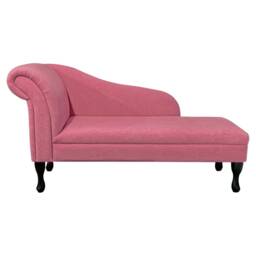 Handmade Plush Flamingo Pink Chaise Longue - Queen Anne Legs - thumbnail 2