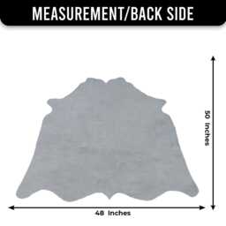 Genuine Black & White Cowhide Rug - Medium Natural Leather For Stylish Home Decor - thumbnail 3