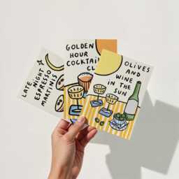Golden Hour Cocktail Club Wall Print - Summer Poster Cocktails Vino Art Food & Drink Still Life Euro - thumbnail 3