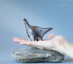 Handmade Ceramic Dinosaur Sculpture Modern Table Art - Made To Order - thumbnail 1