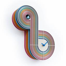 Artistic Cuckoo Clock, Modern Wall Sculpture, Handmade Wooden Decor - thumbnail 2