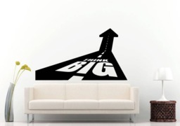 Think Big Road To Success Hard Work Dedication Office Design Wall Sticker Decal Vinyl Mural Decor Art L2349 - thumbnail 1