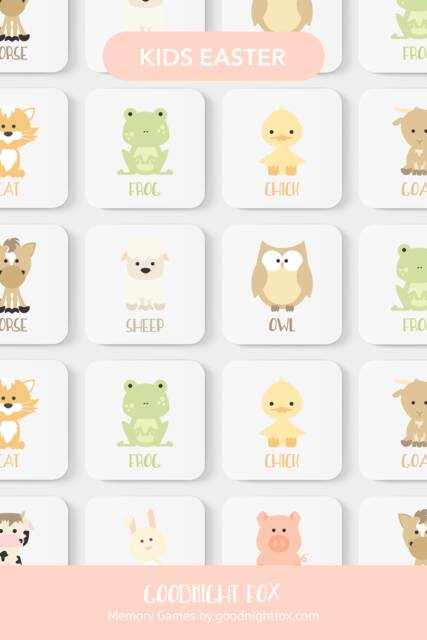 Farm Animal Memory Game, Montessori Toddler Toy - image 1